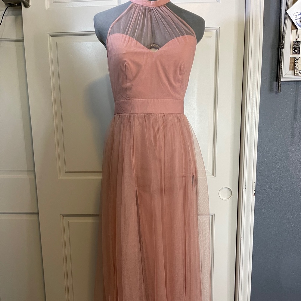 Fashion Nova - Blush formal/dress NEW